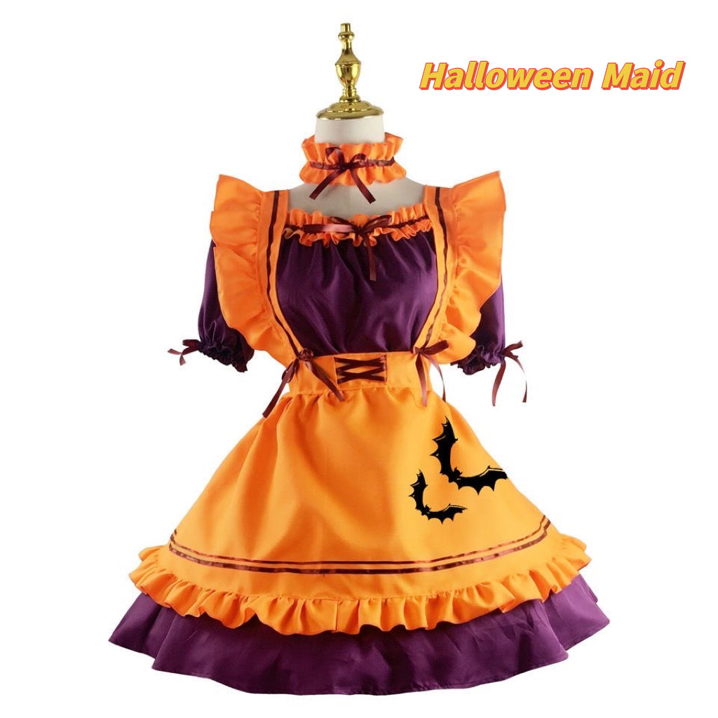 Halloween Cosplay Costume Maid and Witch