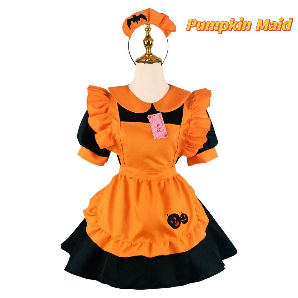 Halloween Cosplay Costume Maid and Witch